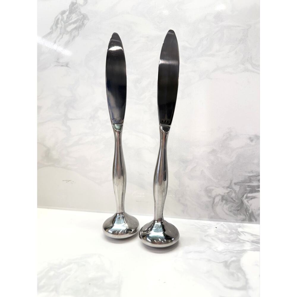 IPAC Tirso Standing Spreader Knife Set of 2 Stainless Steel Weighted Design